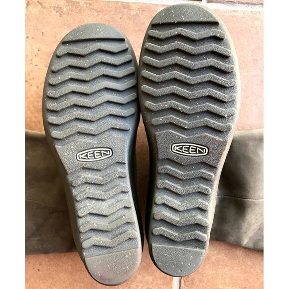 Keen Akita Mid-calf Leather Scrunchie Boots with Wedge Heels size 8 - Picture 3 of 10